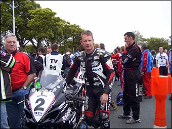 Adrian Archibald beim Start zur Superbike
